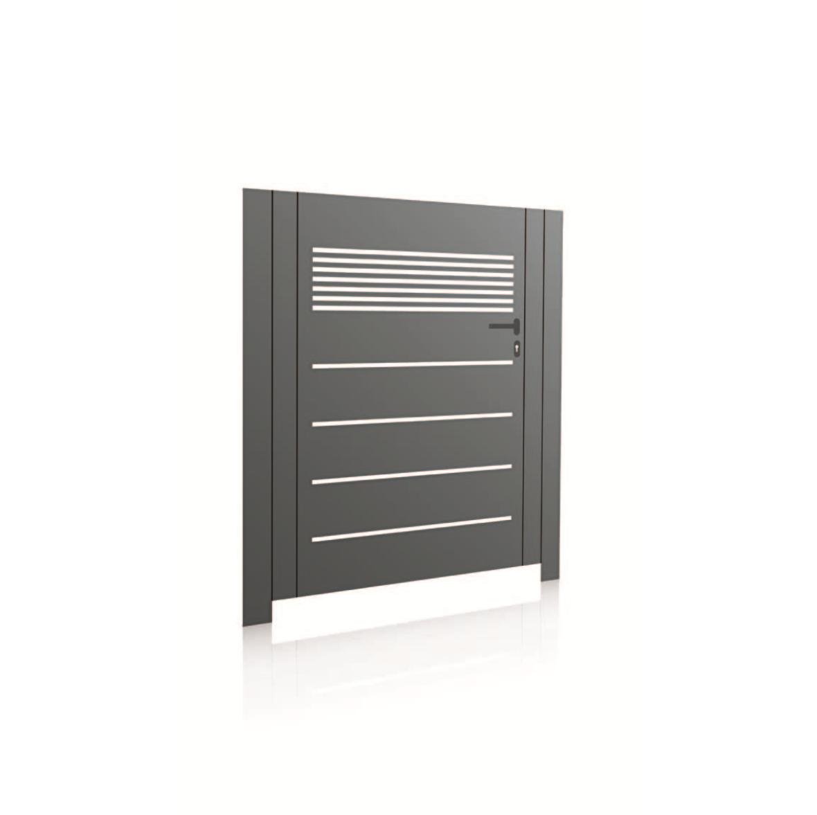 Horizontal MIX 2 aluminium gate, view 1
