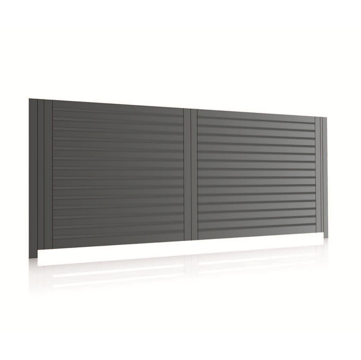 Anthracite aluminium sliding gate