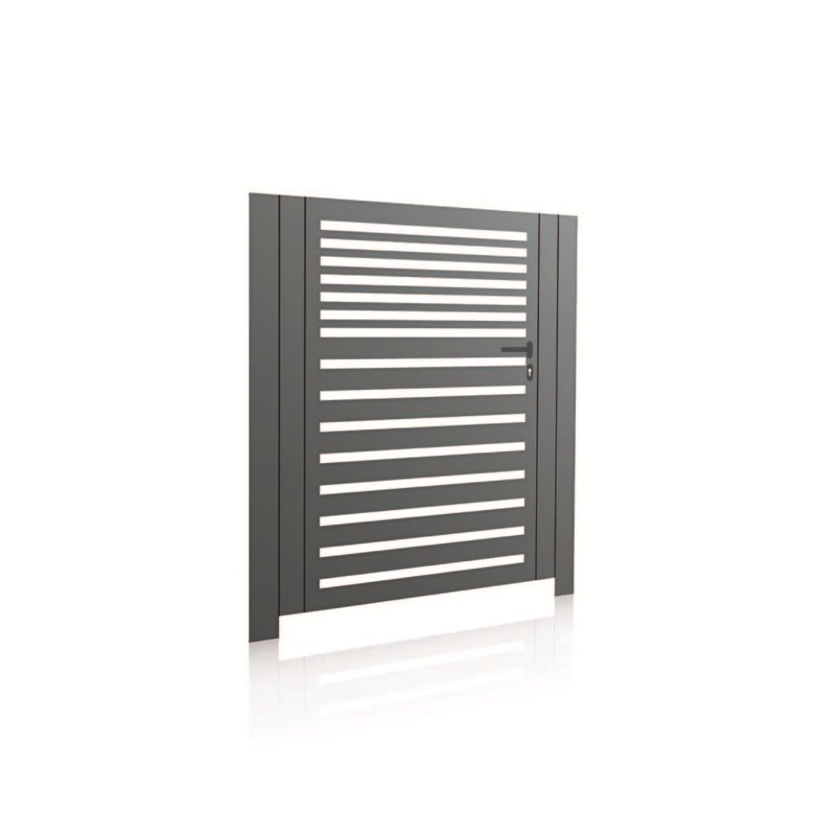 Horizontal MIX 3 aluminium gate, view 1