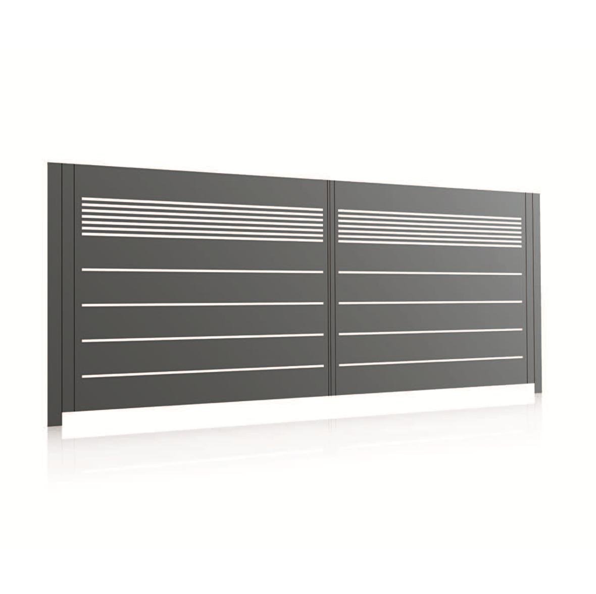 Horizontal MIX 2 aluminium gate, view 3