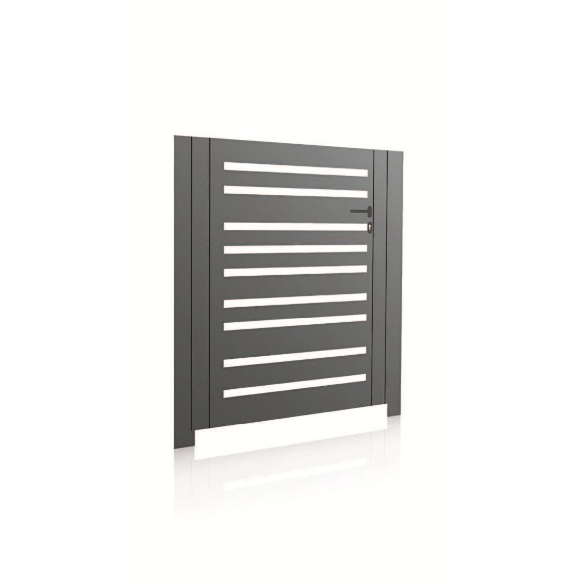 Horizontal MIX 4 aluminium gate, view 1
