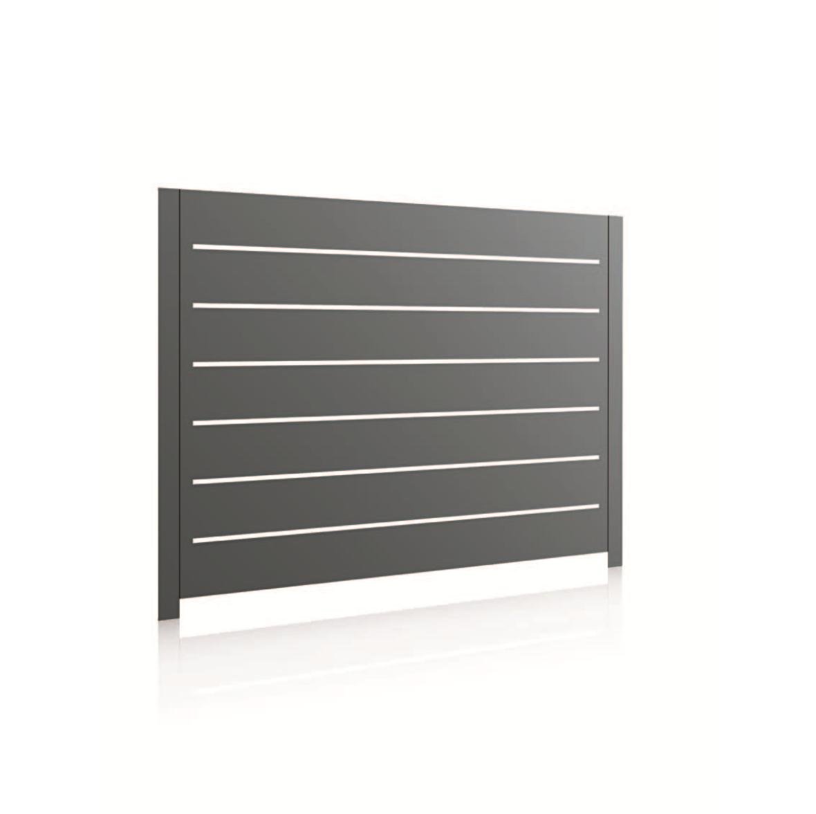 Horizontal NN aluminium gate, view 2
