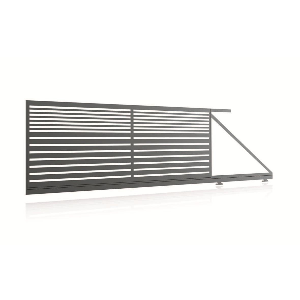 Horizontal MIX 3 aluminium gate, view 4