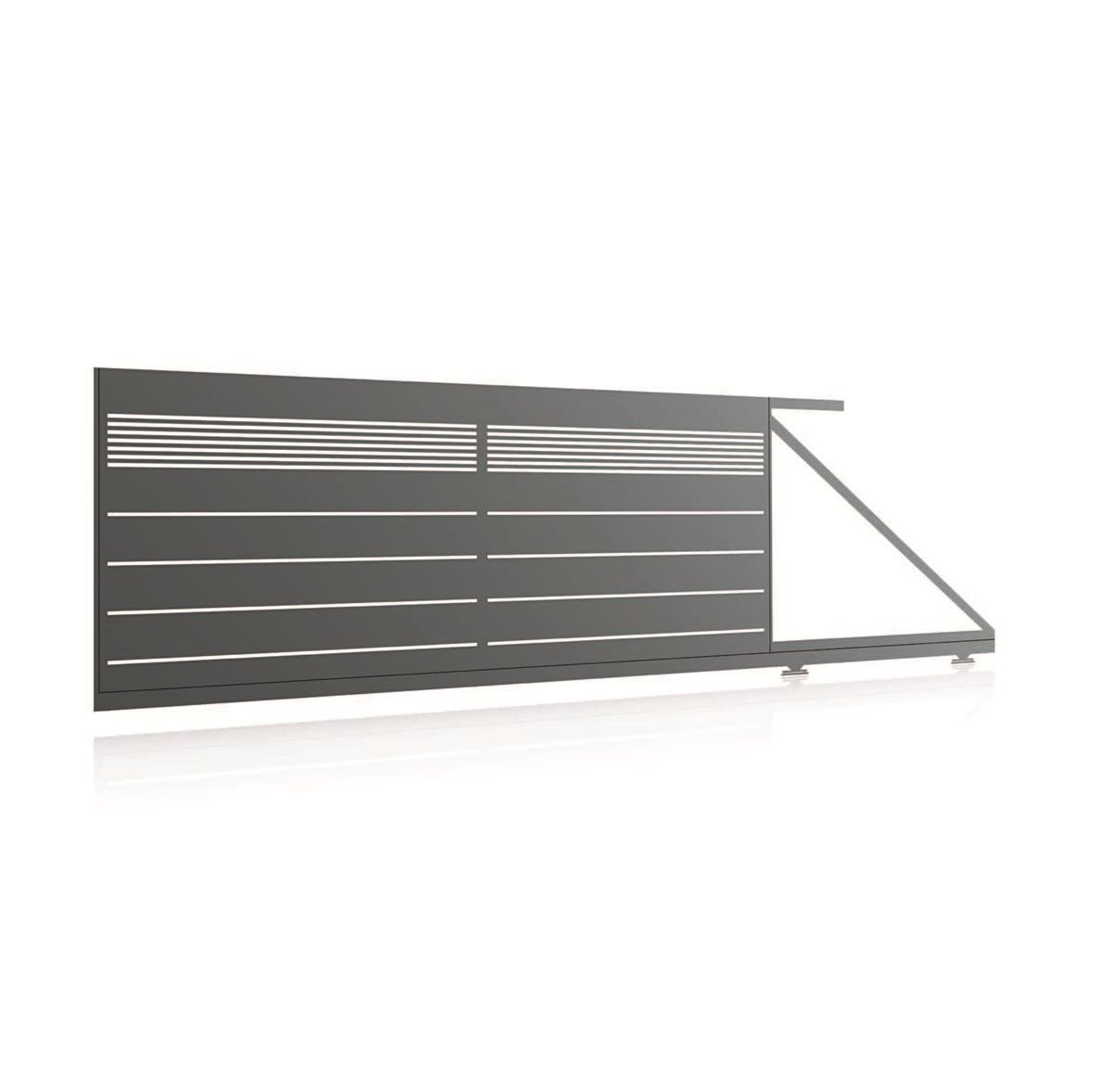 Horizontal MIX 2 aluminium gate, view 4