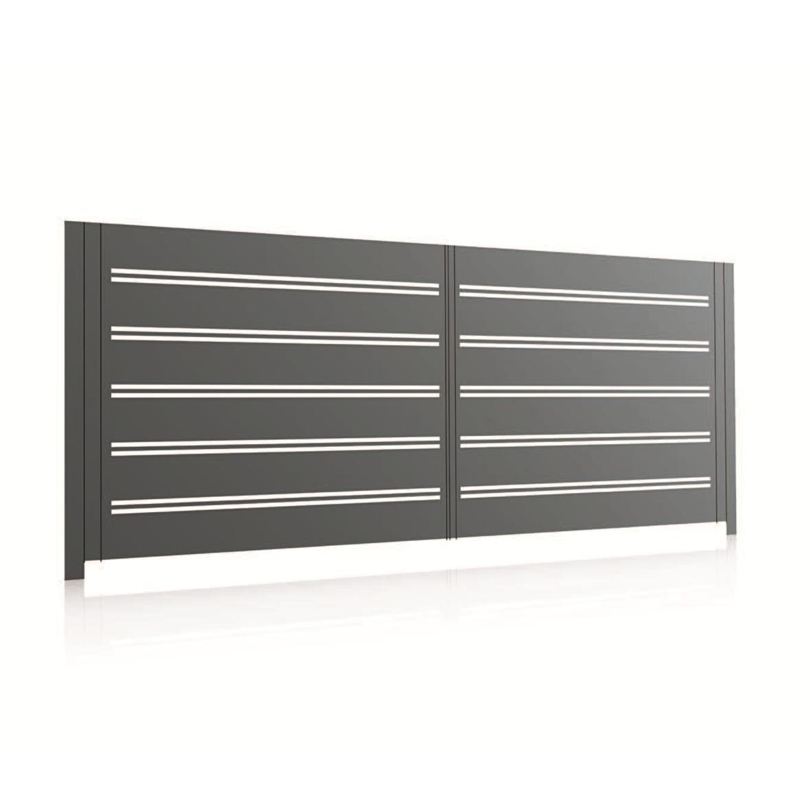 Horizontal MIX 1 aluminium gate, view 3