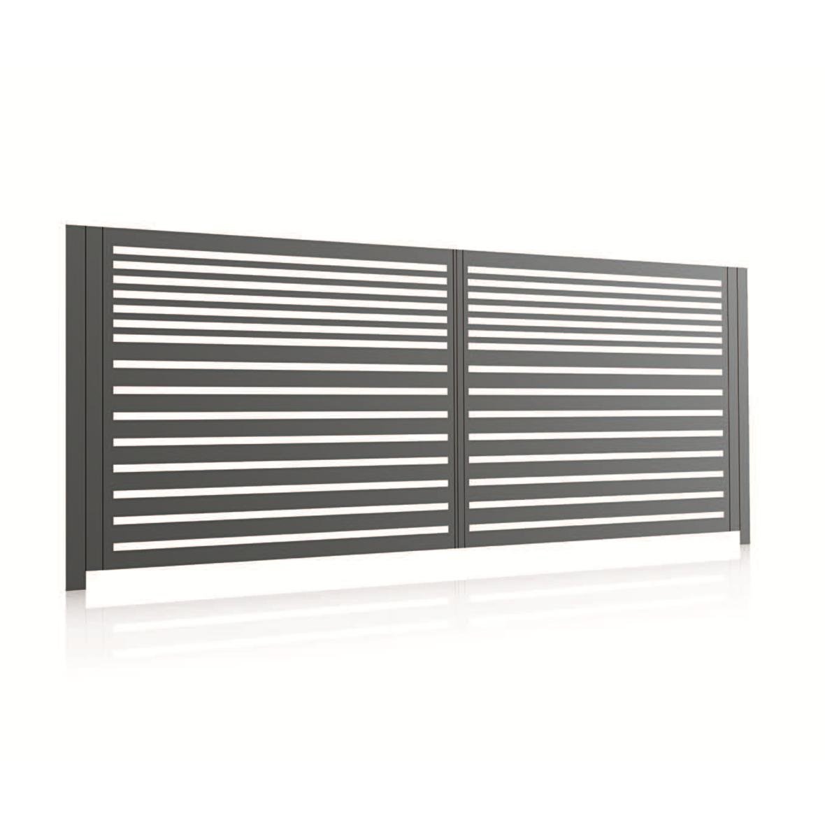 Horizontal MIX 3 aluminium gate, view 3