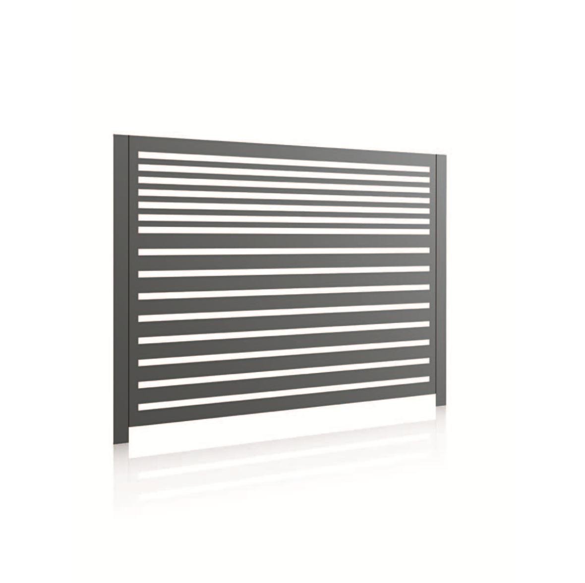 Horizontal MIX 3 aluminium gate, view 2